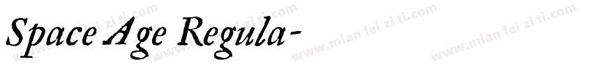 Space Age Regula字体转换